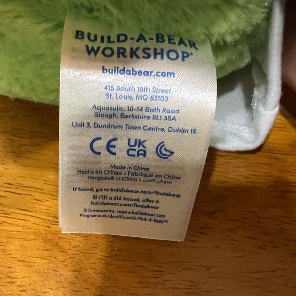 Green Frog Plush Build A Bear Workshop 16" Khaki Cargo Shorts T Shirt Preppy - Picture 10 of 13